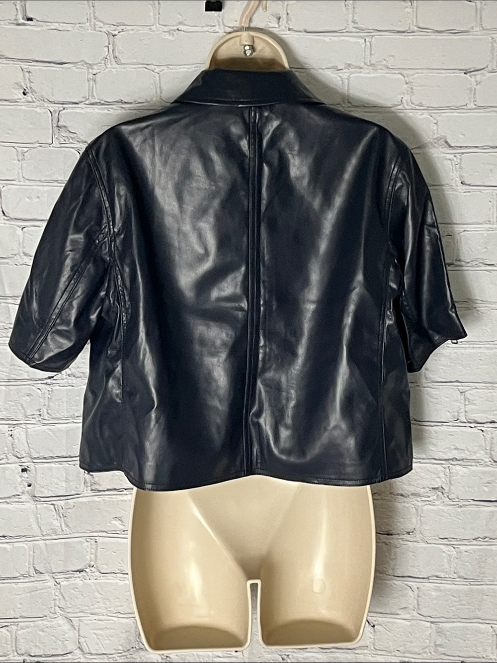Evereve Billie Half Sleeve Moto Jacket in Deep Navy - Picture 5 of 8